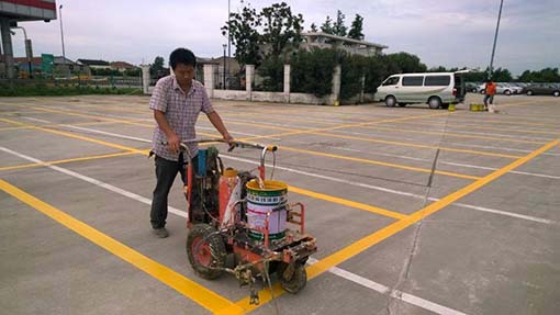 哈爾濱停車場劃線 標準車位標線