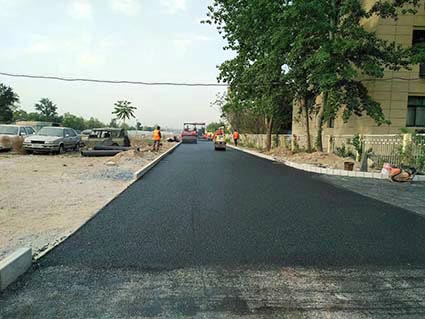 哈爾濱瀝青路修復 彩色瀝青路面柏油路面 防滑路面